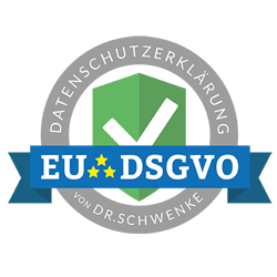 Datenschutzerklärung EU DSGVO Siegel Dr. Schwenke